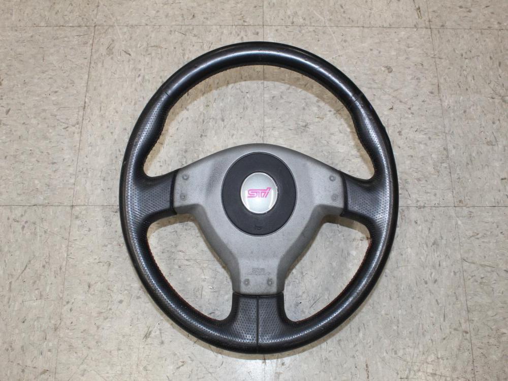JDM 02-07 SUBARU IMPREZA WRX STI USED OEM STEERING WHEEL: Image 8