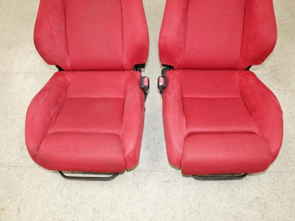 JDM 2002-2005 HONDA CIVIC TYPE R EP3 OEM FRONT RECARO SEATS PAIR LH RH: Image 2