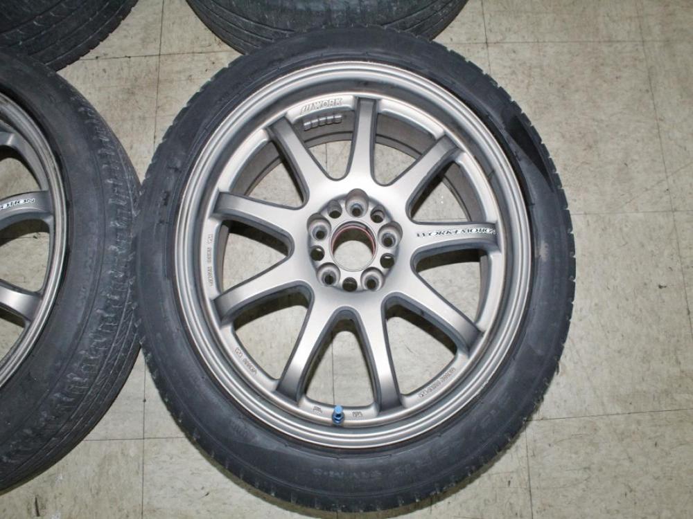 JDM Work Emotions XD9 5x100 17X7 +47 Wheels with Tires: Image 13
