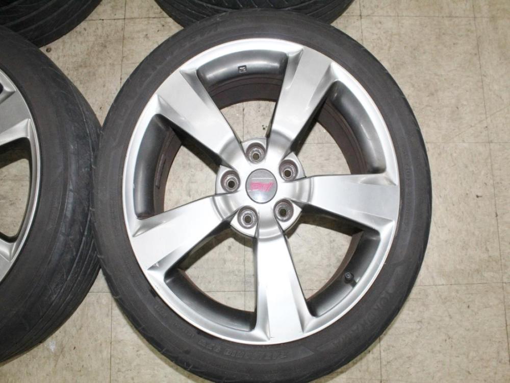 JDM 08-14 Subaru STi OEM 5x114.3 18x8.5 +55 Wheels with Tires: Image 7