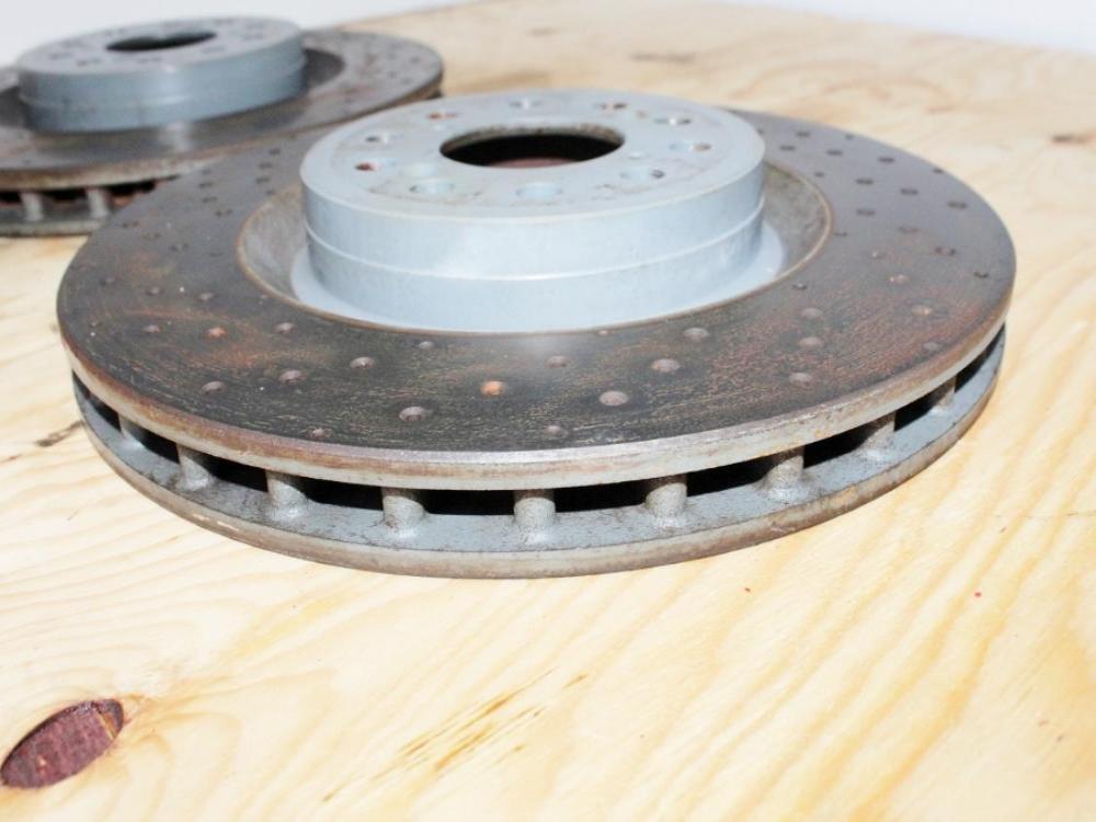2017-2021 HONDA CIVIC TYPE R FK8 OEM FRONT BREMBO CALIPERS ROTORS BRAKES CTR: Image 11