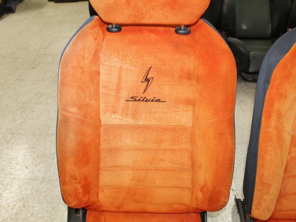 JDM Nissan Silvia S15 B Option Orange Seats - Rare Authentic Pair | MD JDM Motors: Image 4