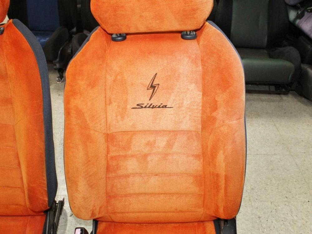 JDM Nissan Silvia S15 B Option Orange Seats - Rare Authentic Pair | MD JDM Motors: Image 10