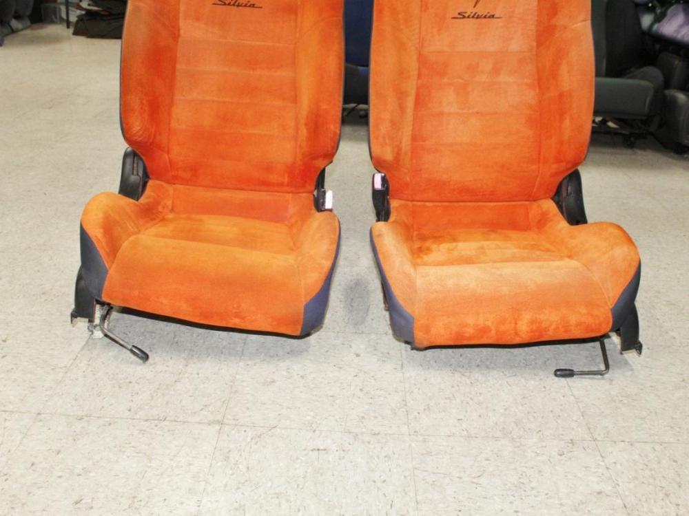 JDM Nissan Silvia S15 B Option Orange Seats - Rare Authentic Pair | MD JDM Motors: Image 15