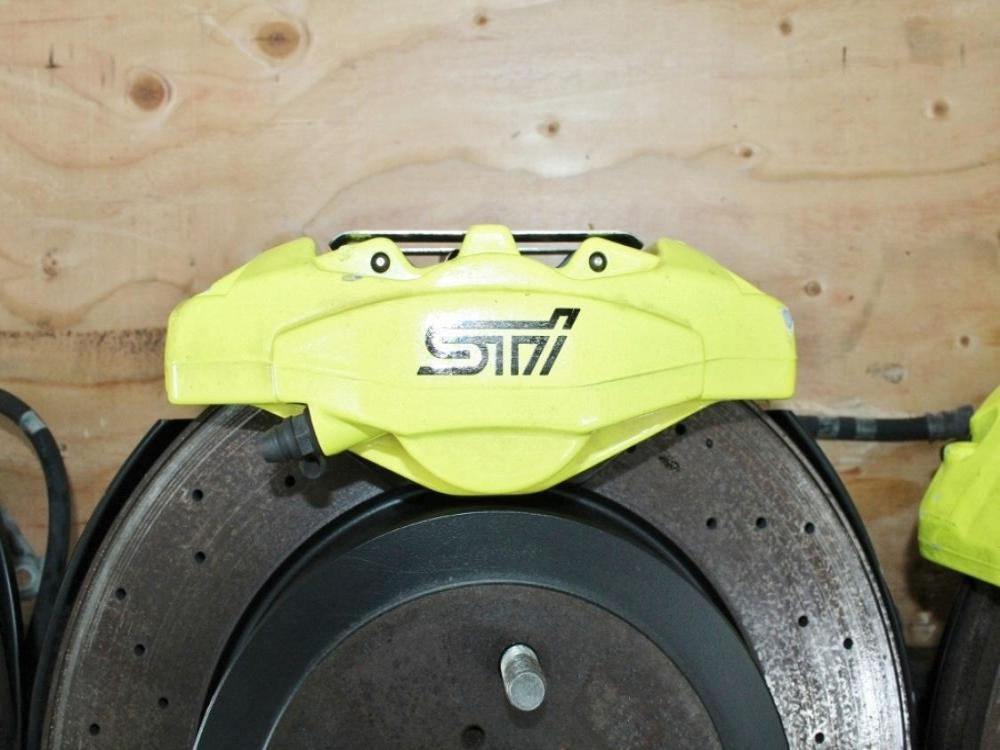 18-19-20-21 SUBARU WRX STI 6PISTON 2PISTON OEM BREMBO BRAKES CALIPERS SPINDLES: Image 1