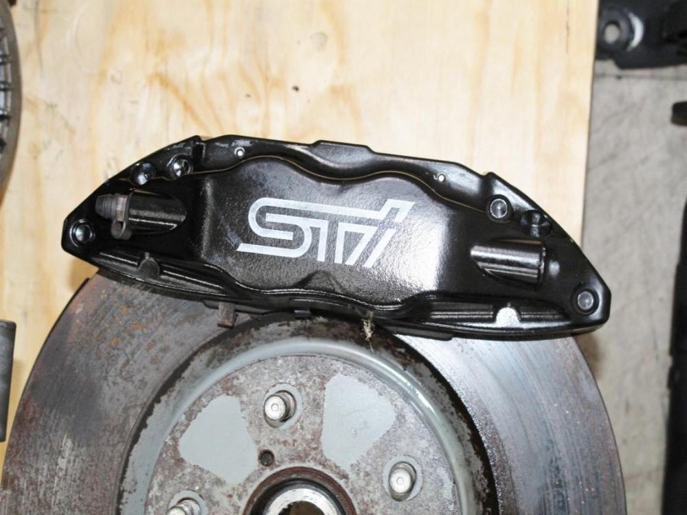 08-17 Subaru STI 6 Speed Transmission Complete Swap Kit Brembo Brakes R180 Differential Axles: Image 11