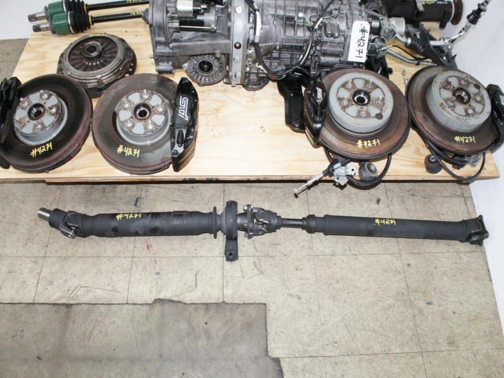 08-17 Subaru STI 6 Speed Transmission Complete Swap Kit Brembo Brakes R180 Differential Axles: Image 18